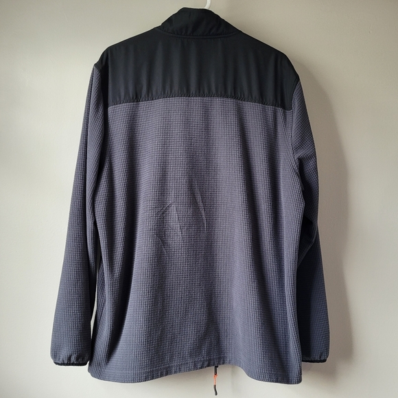 🍁ATHLETIC WORKS Full Zip Gray & Black Color Block Men's XL (46/48) - Picture 2 of 10